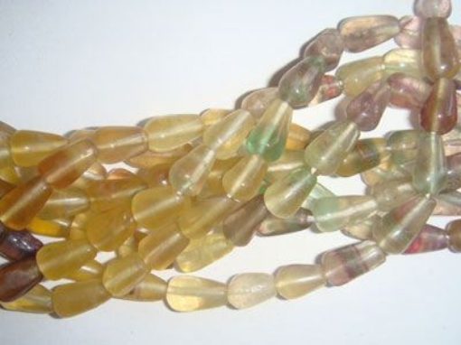 Fluorite Top Drill Drop Beads
