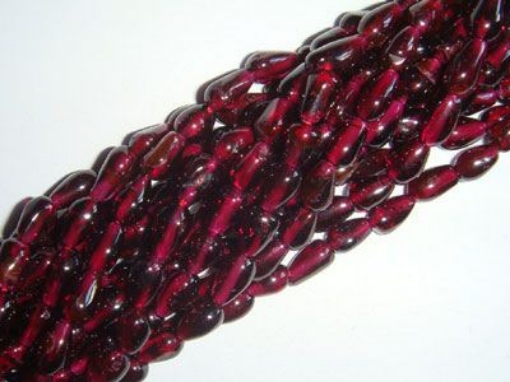 Garnet Top Drill Drop Beads