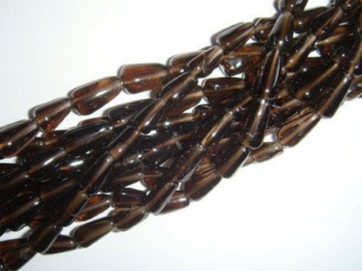 Smoky Quartz Top Drill Drop Beads