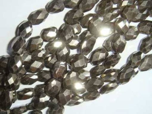 Pyrite Faceted Oval