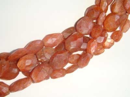 Sunstone Faceted Oval
