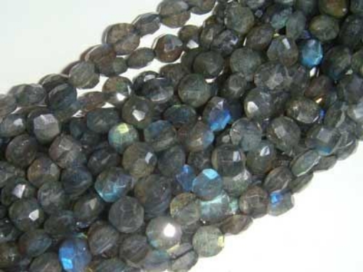 Labradorite Faceted Coin