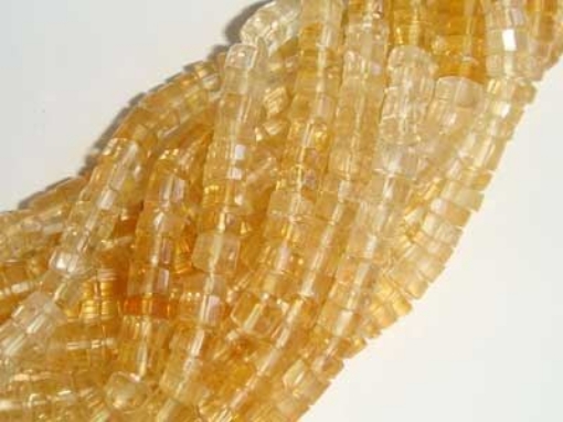 Shaded Citrine Faceted Tyre Wheel
