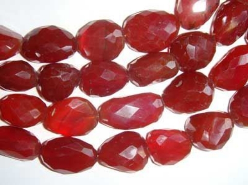Chalcy Red Faceted Tumble