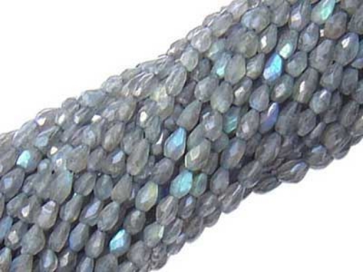 Labradorite Faceted Top drill Drops