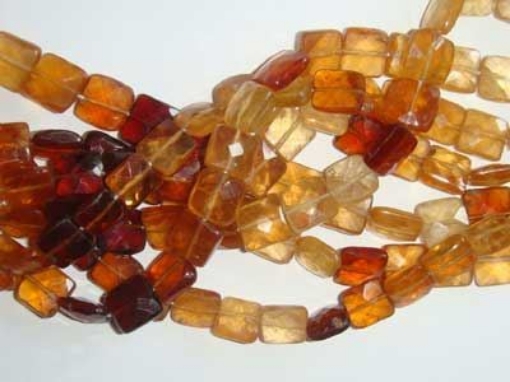 Hessonite Faceted Chiclet