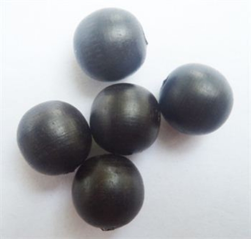 Ebony Wood Beads 12mm