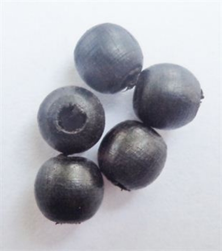 Ebony Wood Beads 8mm