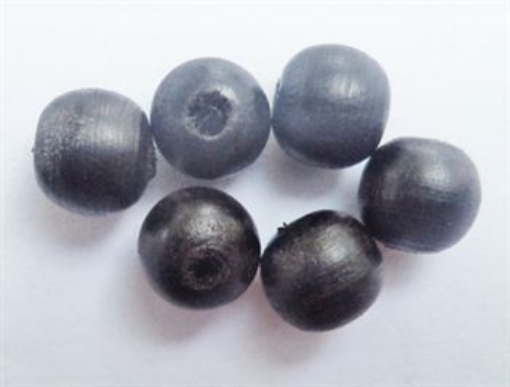 Ebony Wood Beads 8mm