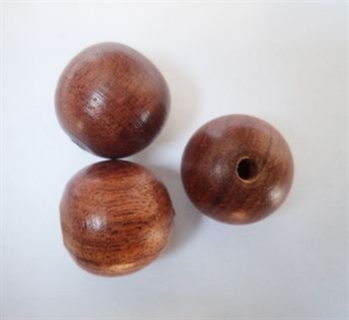 Rose Wood Beads 15mm