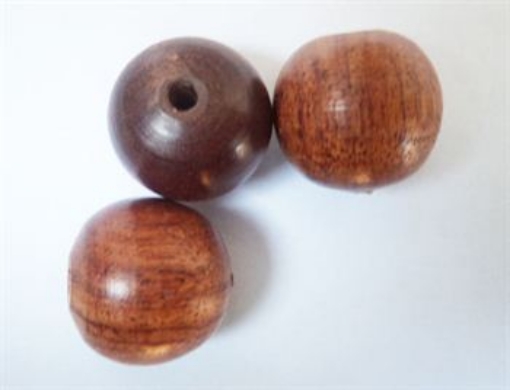 Rose Wood Beads 16mm