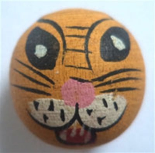  Wooden Painted Beads