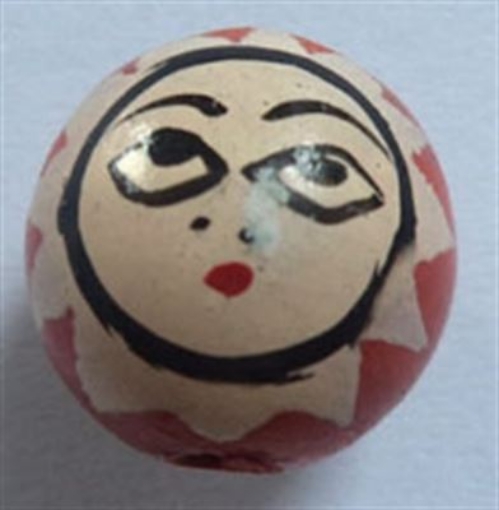  Wooden Painted Beads