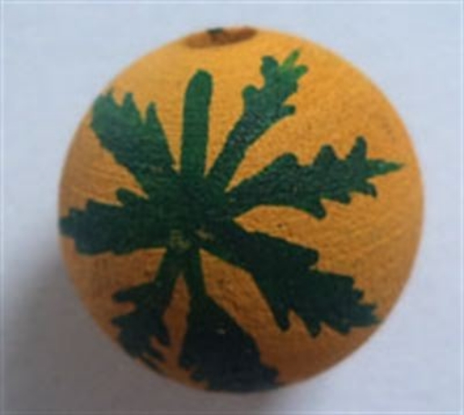  Wooden Painted Beads