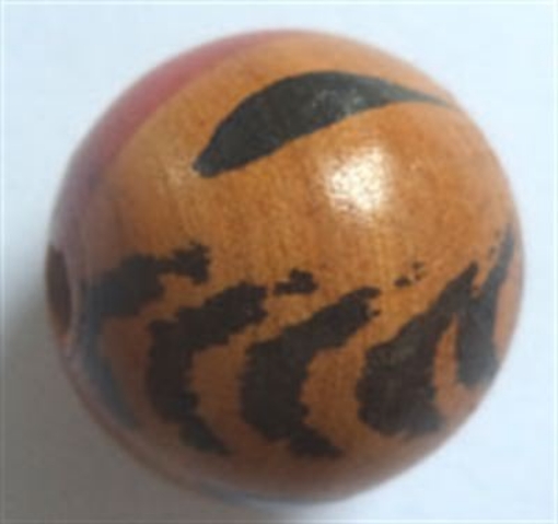  Wooden Painted Beads