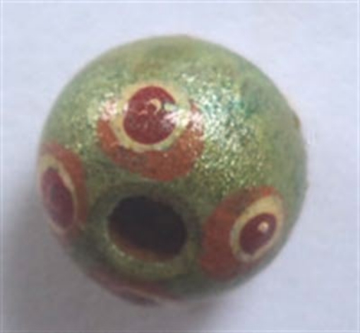  Wooden Painted Beads