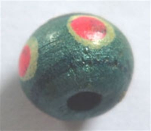  Wooden Painted Beads