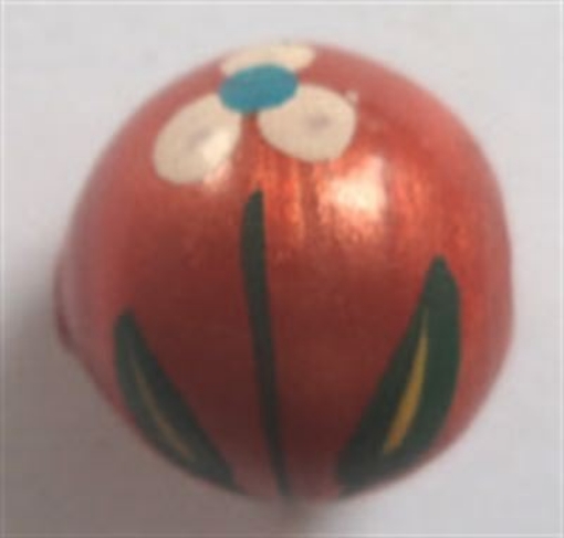  Wooden Painted Beads