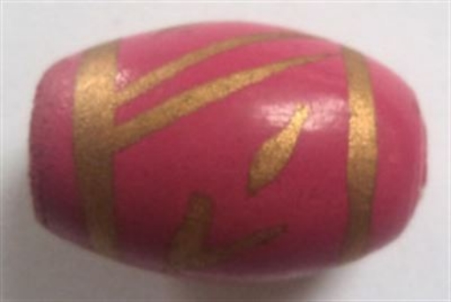  Wooden Painted Beads