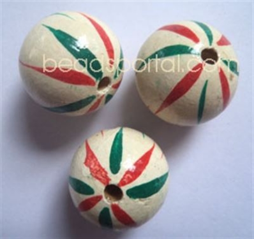 Wooden Painted Beads