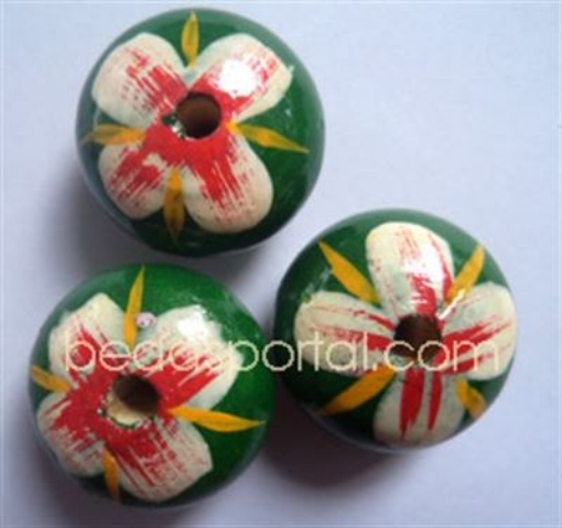 Wooden Painted Beads