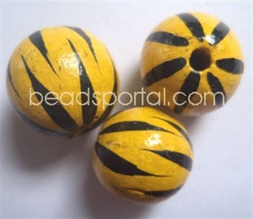 Wooden Painted Beads