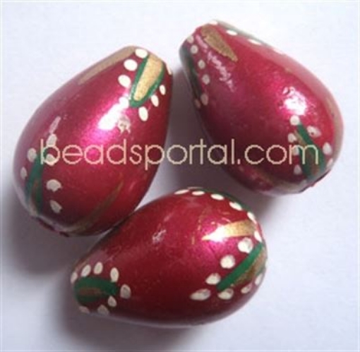 Wooden Painted Beads