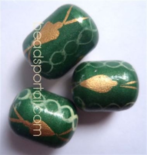 Wooden Painted Beads