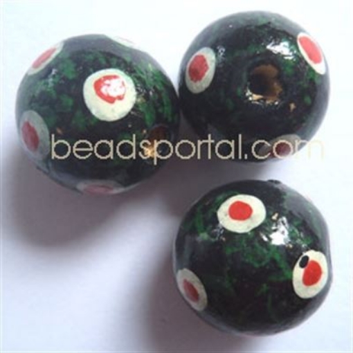 Wooden Painted Beads