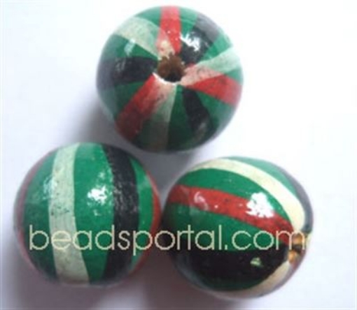 Wooden Painted Beads