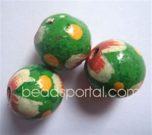 Wooden Painted Beads