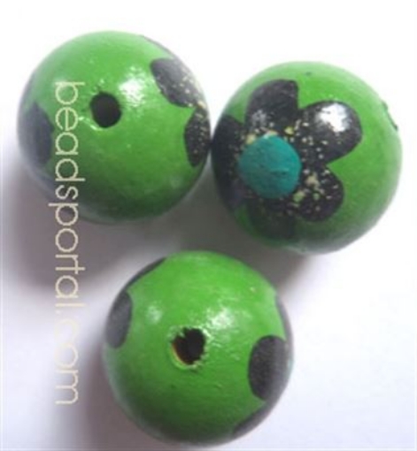 Wooden Painted Beads