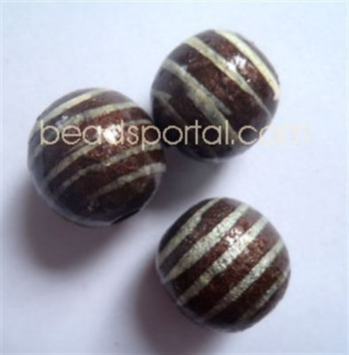 Wooden Painted Beads