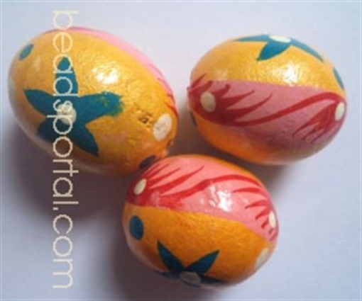 Wooden Painted Beads