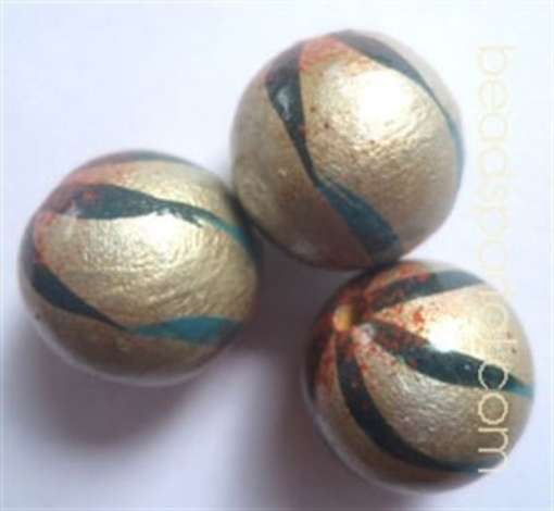 Picture of Wooden Painted Beads