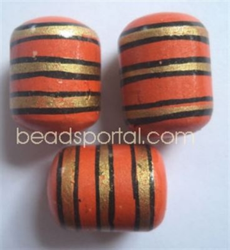 Wooden Painted Beads