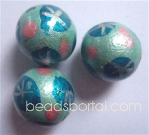 Wooden Painted Beads