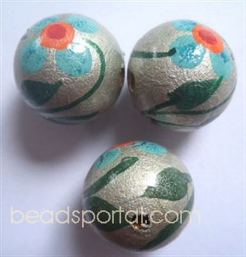 Wooden Painted Beads