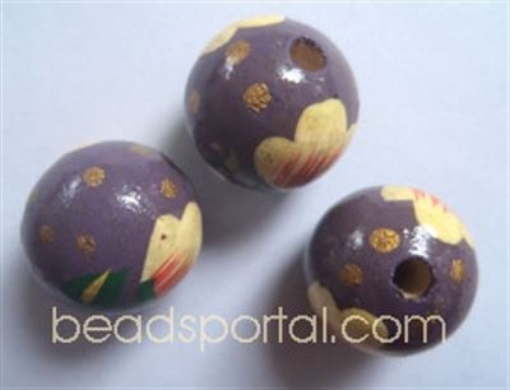 Wooden Painted Beads