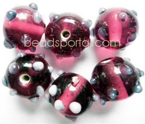 Lampwork Bumpy Beads