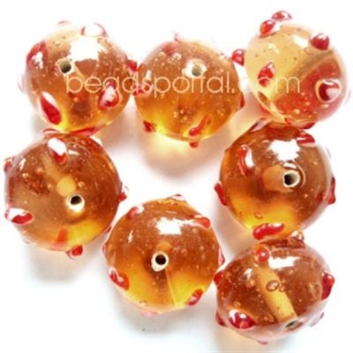 Lampwork Bumpy Beads