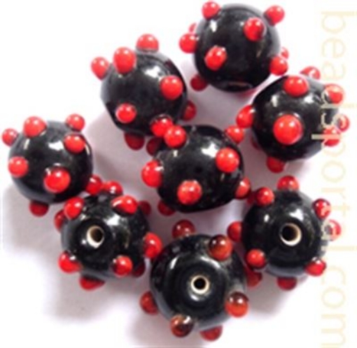 Lampwork Bumpy Beads