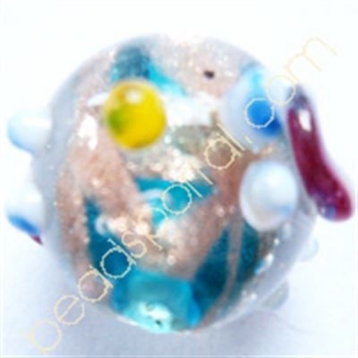  Lampwork Gold Decoration Beads