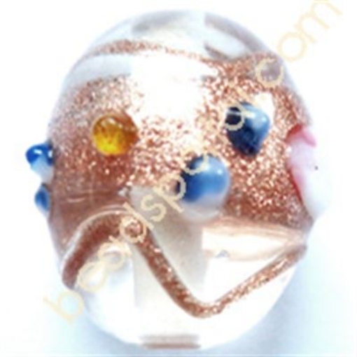  Lampwork Gold Decoration Beads