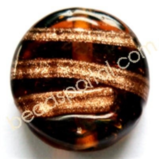  Lampwork Gold Decoration Beads