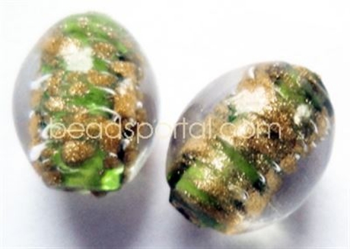  Lampwork Gold Decoration Beads