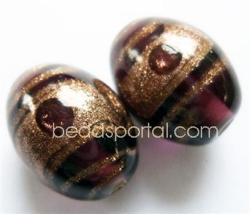 Lampwork Gold Decoration Beads