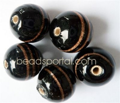 Lampwork Gold Decoration Beads