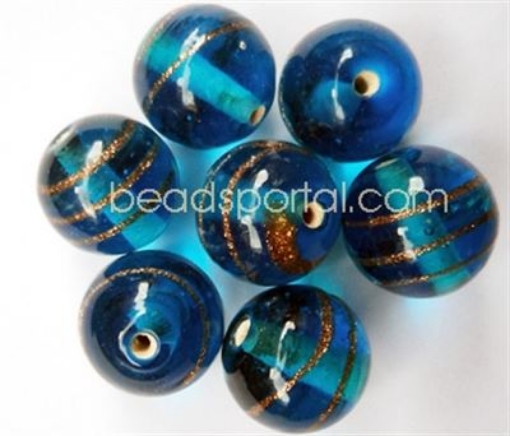  Lampwork Gold Decoration Beads