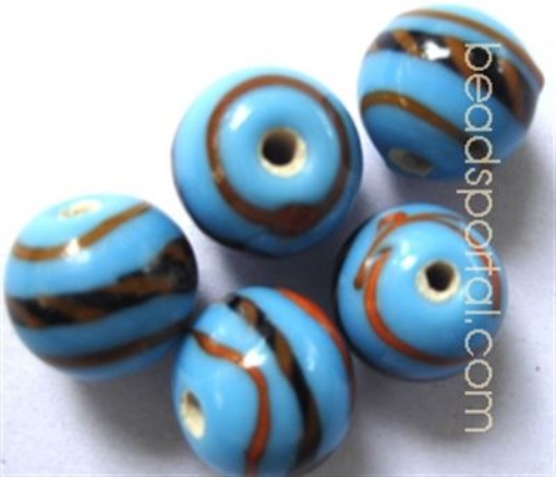  Lampwork Gold Decoration Beads